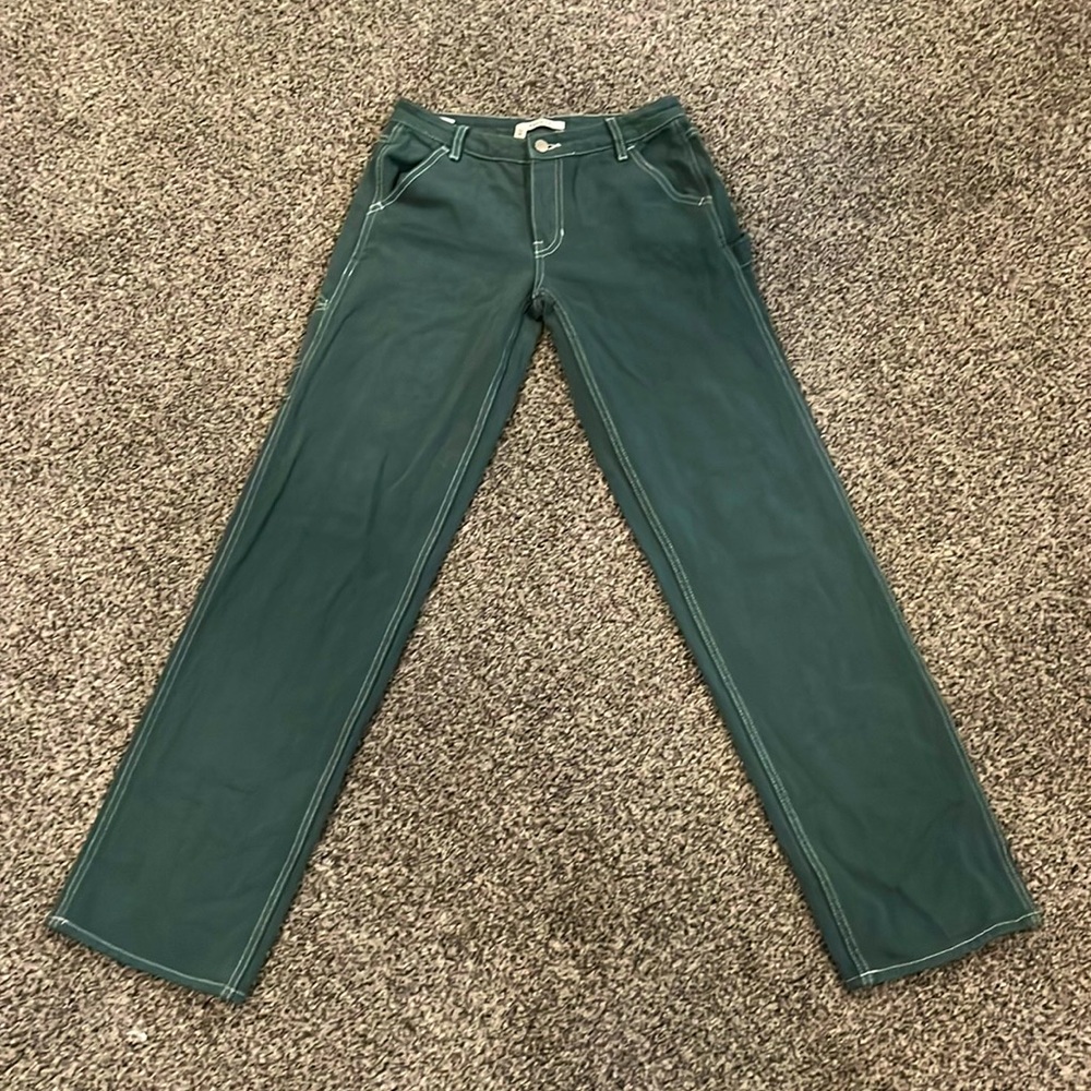 Pacsun Green Low Rise Carpenter Jeans Gem